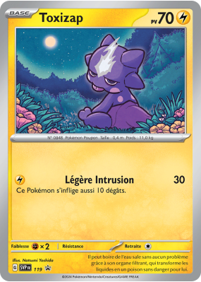 Carte Pokémon Toxizap 119 Promo SV