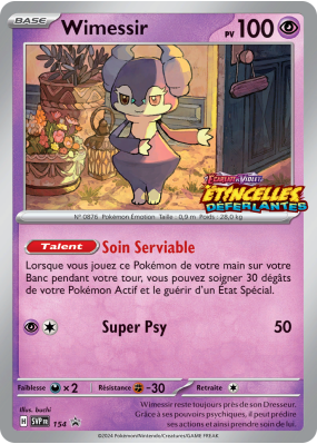 Carte Pokémon Wimessir 154 Promo SV