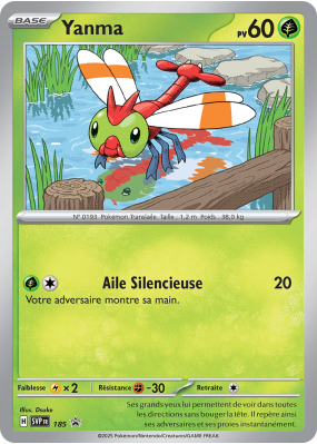 Carte Pokémon Yanma 185 Promo SV