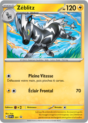 Carte Pokémon Zéblitz 201 Promo SV