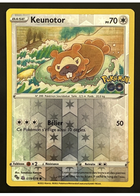 Carte Pokémon Keunotor 059/078 Commune Pokémon GO (JCC)