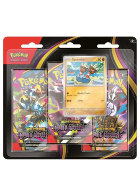 Tripack Pokémon Nuit Noire (ME05) – Tripack du bloc Méga-Évolution