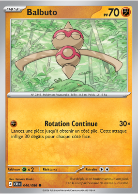 Carte Pokémon Balbuto 046/086 Commune Chaos Ascendant