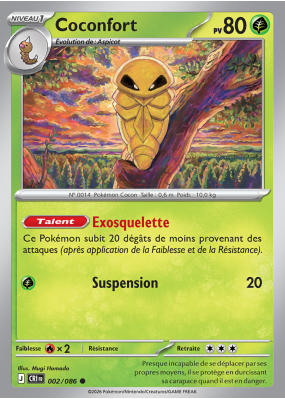 Carte Pokémon Coconfort 002/086 Commune Chaos Ascendant