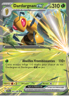 Carte Pokémon Dardargnan-ex 003/086 Double rare Chaos Ascendant