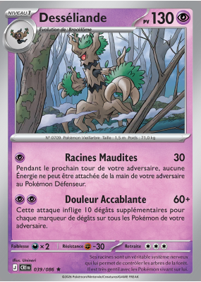 Carte Pokémon Desséliande 039/086 Holographique Chaos Ascendant
