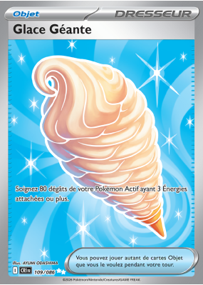 Carte Pokémon Glace Géante 109/086 Ultra Rare Chaos Ascendant