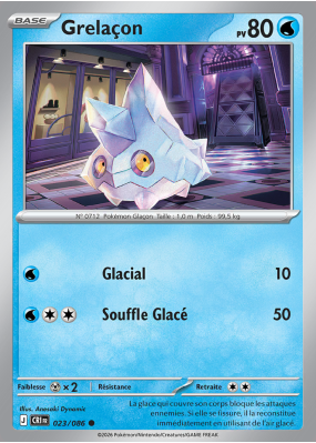 Carte Pokémon Grelaçon 023/086 Commune Chaos Ascendant