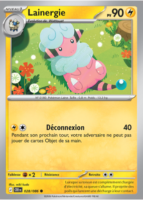 Carte Pokémon Lainergie 028/086 Commune Chaos Ascendant