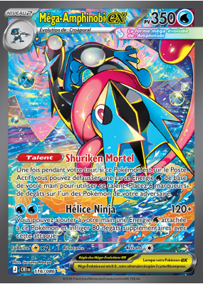 Carte Pokémon Méga-Amphinobi-ex 116/086 Alternative Chaos Ascendant