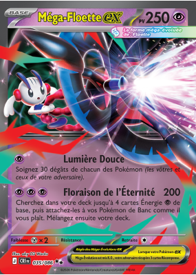Carte Pokémon Méga-Floette-ex 035/086 Double rare Chaos Ascendant