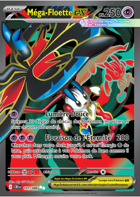 Carte Pokémon Méga-Floette-ex 101/086 Ultra Rare Chaos Ascendant