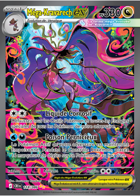 Carte Pokémon Méga-Kravarech-ex 118/086 Alternative Chaos Ascendant