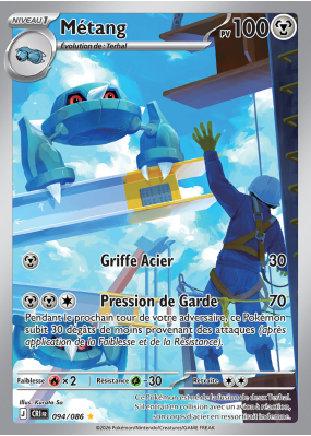 Carte Pokémon Métang 094/086 AR Chaos Ascendant