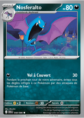 Carte Pokémon Nosferalto 050/086 Commune Chaos Ascendant