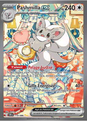 Carte Pokémon Pashmilla-ex 119/086 Alternative Chaos Ascendant