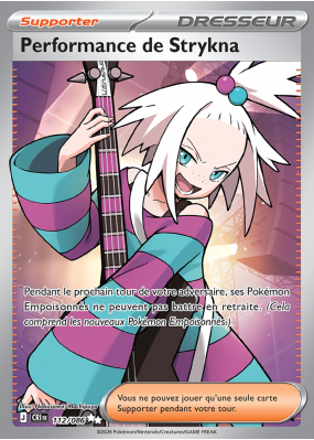 Carte Pokémon Performance de Strykna 112/086 Ultra Rare Chaos Ascendant