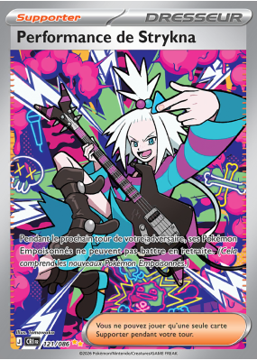 Carte Pokémon Performance de Strykna 121/086 Alternative Chaos Ascendant
