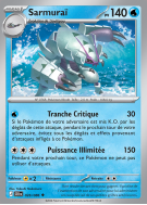 Carte Pokémon Sarmuraï 026/086 Peu commune Chaos Ascendant