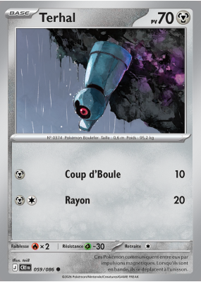 Carte Pokémon Terhal 059/086 Commune Chaos Ascendant