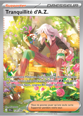 Carte Pokémon Tranquillité d'A.Z. 120/086 Alternative Chaos Ascendant