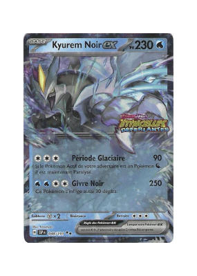 Carte Pokémon Kyurem Noir-ex 048/191 Double rare Étincelles Déferlantes