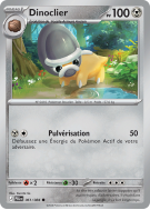 Carte Pokémon Dinoclier 061/084 Commune Nuit Noire