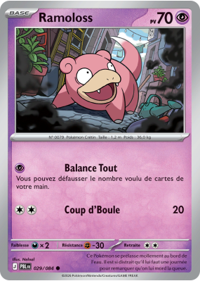 Carte Pokémon Ramoloss 029/084 Commune Nuit Noire