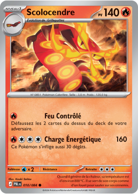 Carte Pokémon Scolocendre 010/084 Commune Nuit Noire