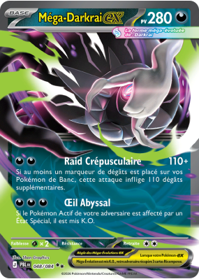 Carte Pokémon Méga-Darkrai-ex 048/084 Double rare Nuit Noire