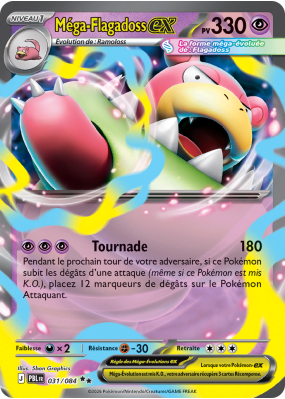 Carte Pokémon Méga-Flagadoss-ex 031/084 Double rare Nuit Noire