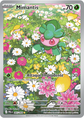 Carte Pokémon Mimantis 085/084 AR Nuit Noire