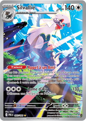 Carte Pokémon Silvallié 095/084 AR Nuit Noire