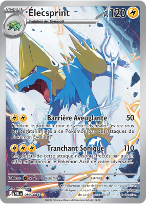 Carte Pokémon Élecsprint 089/084 AR Nuit Noire