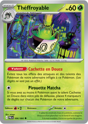 Carte Pokémon Théffroyable 006/084 Peu commune Nuit Noire