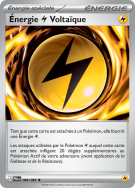 Carte Pokémon Énergie Électrique Voltaïque 084/084 Holographique Nuit Noire