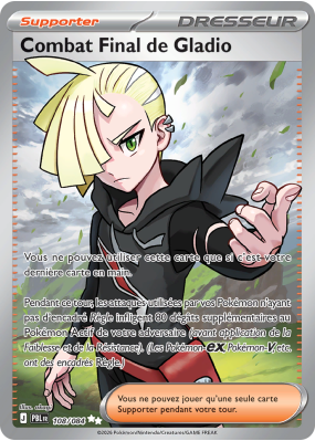 Carte Pokémon Combat Final de Gladio 108/084 Ultra Rare Nuit Noire