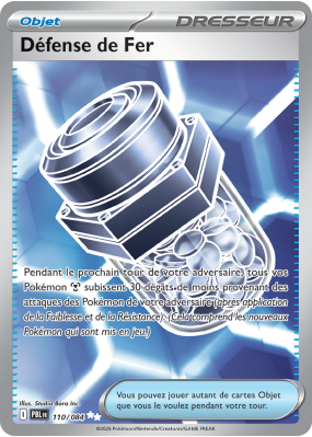 Carte Pokémon Défense de Fer 110/084 Ultra Rare Nuit Noire