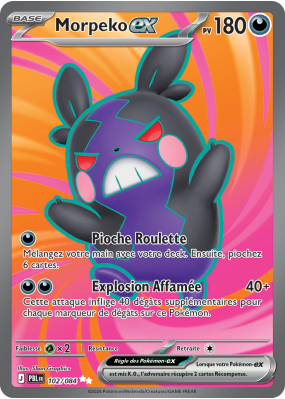 Carte Pokémon Morpeko-ex 102/084 Ultra Rare Nuit Noire