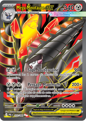 Carte Pokémon Méga-Minotaupe-ex 103/084 Ultra Rare Nuit Noire