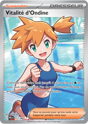 Carte Pokémon Vitalité d'Ondine 111/084 Ultra Rare Nuit Noire