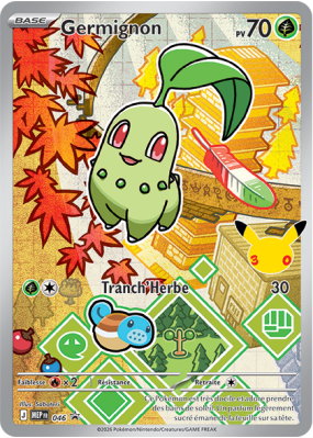 Carte Pokémon Germignon 46 Promo ME