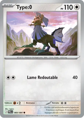 Carte Pokémon Type:0 069/084 Commune Nuit Noire