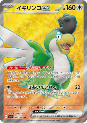 Tapatoès ex 089/071 — Snow Hazard — Carte Pokémon Japonaise
