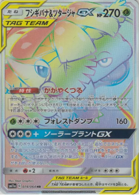Florizarre et Vipélierre-GX  074/064 — Remix Bout — Carte Pokémon Japo