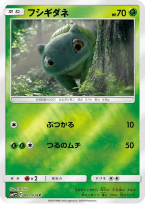 Bulbizarre 002/024 — Detective Pikachu — Carte Pokémon Japonaise